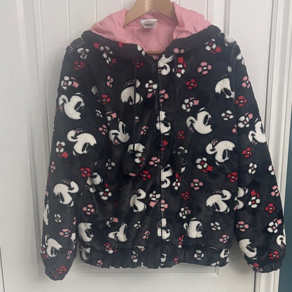 Walt Disney World Disneyland Resort Minnie Mouse Faux Fur Jacket - Picture 2 of 13